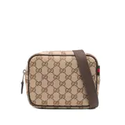 [Gucci] Gucci GG Monogram Zip-top Bag ONE SIZE NEUTRALS/BROWN