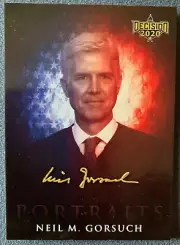 2020 DECISION NEIL M. GORSUCH SCOTUS PORTRAITS INSERT CARD