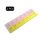 2 PCs 7 Day Compartment AM PM Pill Box Medicine Storage Organizer Container Case