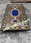 6'x3' black Marble Table Top dining coffee Inlay malachite lapis confrence table
