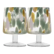 4pc Ecology Soda Lime Glass Camille Goblets 310ml/12.5cm Citron