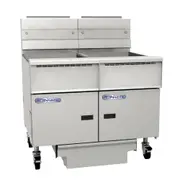 Pitco Electric Fryer Solid State Control, Filter Drawer, Flush Hose, Double Fryer Bank On Casters SE18-FD/FF