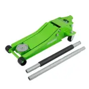Husky Low Profile Car Jack 3-Ton Quick Lift Floor Jack Hydraulic Steel Green