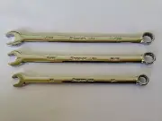 Snap-on Tools USA NEW 3pc 1/4"-11/32" SAE Flank Drive PLUS Combo Wrench Lot Set