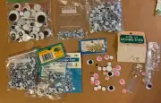 818 Easy Glue Craft Wiggly Googly Eyes-Various Sizes/Colors-See Lists in Photos