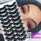 Wispy Flared Fluffy Lash Extension Crisscross 5D Faux Mink Hair False Eyelashes
