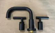 Phylrich Asteri AST132/040 Bathroom Deck Widespread Sink Faucet MATTE BLACK New
