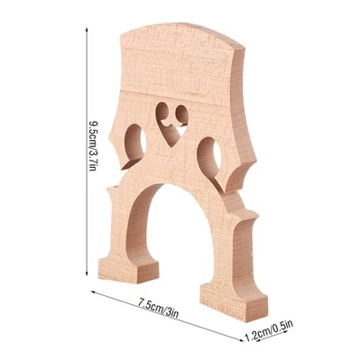 ˜Cello Bridge Maple Wood 1/2 Cello Bridge US