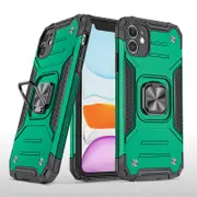 MCC Shockproof iPhone 12 mini Heavy Duty Case Cover Tough Apple Ring [Dark Green]