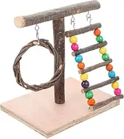 Milisten Decorative Bird Perch Stand for Parrots Interactive Supply Sturdy Durable Parrot Accessory for Bird Playgrounds and Home Decor