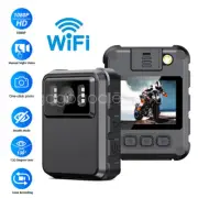 WiFi Body Mounted Camera 1080P Wearable Body Cam Night Vsion Mini Body Camcoder