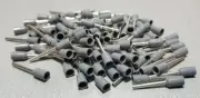 25/50/100Pcs E7512 20AWG 0.75mm² GREY Insulated Ferrule Bootlace Terminal