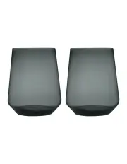 [IITTALA] Set of 2 350ml Essence Tumbler Dark Grey