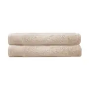 Bambury Elvire Set of 2 Bath Sheets - Buff