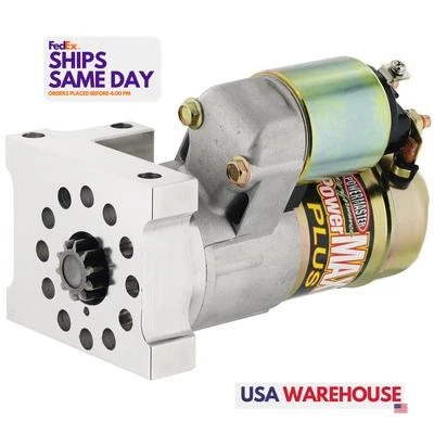Powermaster 9112, One Natural Starter Mini Powermax Chevy V8 168 Tooth Performan