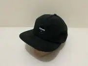 Supreme Mens Cap Hat One Size New Twill Patch 5 Panel Black Snap Back Cotton