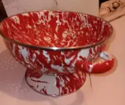 Enameled Metal Colander Strainer