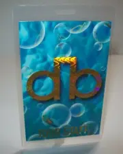David Bowie Outside Backstage Pass Original 1995 Pop Rock Gift DB Bubbles Blue
