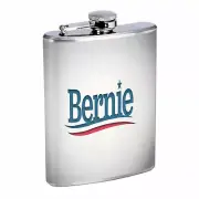 Bernie Sanders D4 Flask 8oz Stainless Steel Hip Drinking Presidential Candidate
