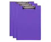 3PK Marbig PP Summer Colour A4 Document Clipfolder Office Paper/File Holder PRPL