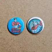 CAPTAIN PLANET Badge Set / Retro / Cartoons