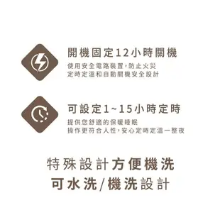 韓國製造韓國甲珍石墨烯恆溫定時電熱毯 電毯 熱敷墊 暖被毯 NH-3500/NH3500單人/雙人 三年保固