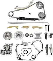 X AUTOHAUX 1 Set Timing Chain Kit for Chevy Equinox Malibu for Buick Lacrosse Regal for GMC Terrain 2.4L No.12608580