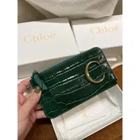 在飛比找蝦皮購物優惠-現貨在台💰11000 Chloe outlet c 字拉鍊卡