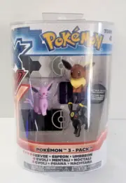 New 2014 Tomy Pokemon XY 3-Figure Pack - Eevee, Espeon & Umbreon