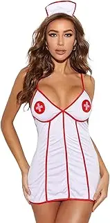 [JINZIJINYU] Lingerie For Women Sexy Naughty Women Suspender Skirt Nurse Outfit With Hat Nurse Uniform Temptation Suit