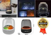 360° Bluetooth Home Theater Speaker LED Light Effect 120W Surround LP90 White