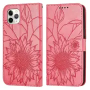 For iphone 11 pro Wallet Case,3 Credit Card Slot ID Card Holder,PU Leather Flip Case - Rose Red