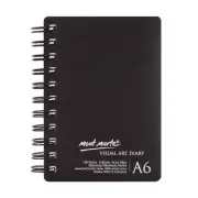 2 X Visual Diary Book A6 120 page Mont Marte Sketch Drawing Pad Art White Paper