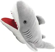 Cartoon Shark Hand Puppet Interactive Plush Role Play for Storytelling and Theater Realistic Design for Engaging Educational Puppet for Home and School Activities
