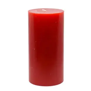 【YU Living 信歐傢居】歐式經典紅色大柱蠟 圓柱蠟燭(大/1235g/紅色)