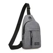 2 Pcs Male Women Nylon Waist Packs Sling Bag Crossbody Outdoor Sport Shoulder Chest Daily Picnic Canvas Messenger Pack