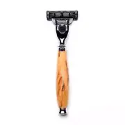 Taylor of Old Bond Street Mach 3 Razor with Birch Wood Handle