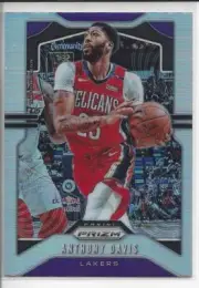 2019-20 Panini Prizm Anthony Davis Silver Refractor Los Angeles Lakers B881