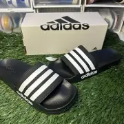 Adidas Adilette Shower Men's Slides - Core Black/Cloud White/Core Black, US 12