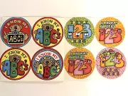 Vintage Reward School Stickers: I Know My ABCs & Numbers 123