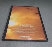Traverlers Insurance Print Ad 1990 Framed 8.5x11