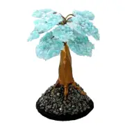 Small Petite 2 3/4 x 2 1/4 Inch Peruvian Amazonite Gem Tree SGT4/13125