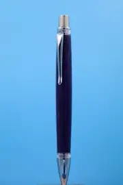 "Grape Soda" Blade Button Click Ballpoint Pen in Durable Nickel Finish