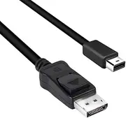 Club3D CAC-1115 Mini DisplayPort to DisplayPort 1.4/HBR3 Cable Male/Male, HDR Support 2 Meter/6.56 Feet, Black Vesa Certified