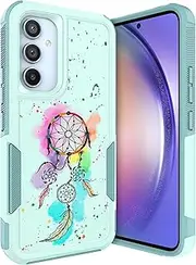 [GlamCase] for Samsung Galaxy A34 5G Case - Watercolour Dream Catcher Design Printed Heavy Duty Military Grade Protection Shockproof Mint Armor Case/Cover for Samsung A34 5G