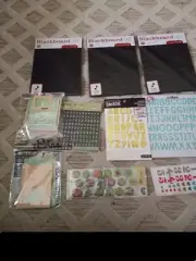 Lot Of 9, Letters And Numbers For Scrap Booking