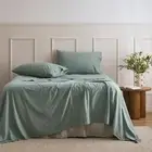 Sage Cotton Flannelette Sheet Set Single/KS/Double/Queen/King/SK