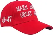 [MAGA & Trump Apparel] MAGA Hats Trump 2024 Make America Great Again 45-47 Trump Gifts - Adjustable - Strong Brim - Comfortable