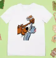 Scooby Doo Meet Tom and Jerry T-Shirt Unisex Tee For Men All Size S To 5XL