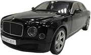 Scale Finished Model Car 1:18 Scale for Bentley Mulsanne Classic Luxury Car Miniature Car Model Diecast Metal Vehicle Car Sculpture Miniature Replica Car(Black)